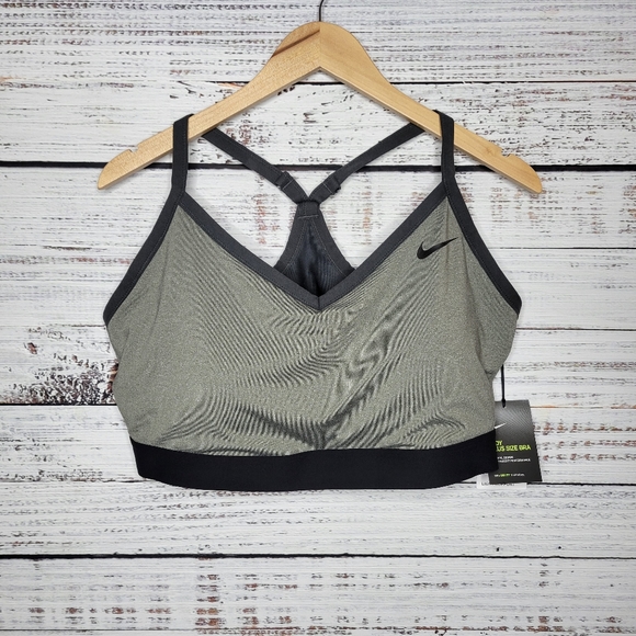 Nike Other - Nike Dri-FIT Indy Plus Size Sports Bra Light Support Grey 2X
